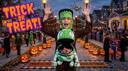 Musical Animated Mummy Children's Halloween Trick or Treat Bag