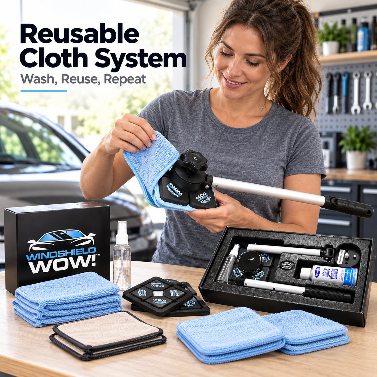 🚗 ClearMag™ Dual Magnetic Windshield Cleaner