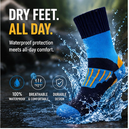 💧RANDY SUN Ultimate Waterproof Hiking Socks – Dry, Breathable & Durable for Any Adventure