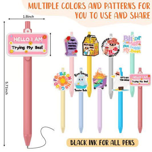 😂 Funny Dumpster Fire Meme Pens Set – Novelty Ballpoint Pens for Teachers, Coworkers, Nurses & Office Desk Gifts (18/36 PCS)