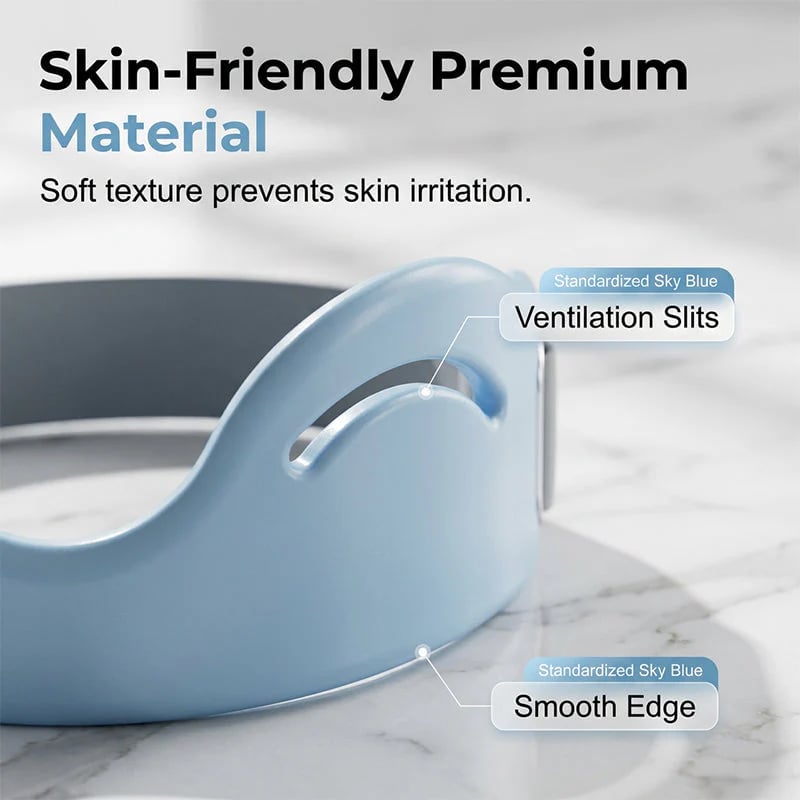 Close view of smooth silicone patella support strap