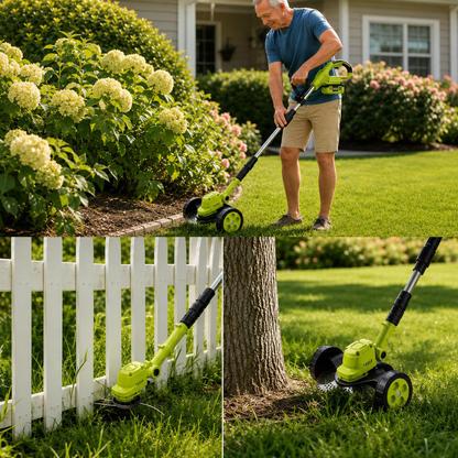 🔥2026 Hot Sale 21V Cordless 3-in-1 Grass Trimmer, Edger & Mini Mower