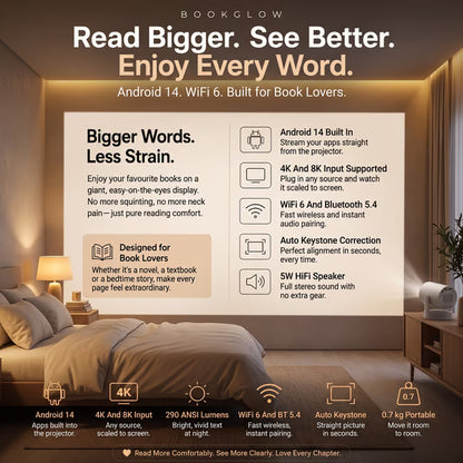 BOOKGLOW - SMART PROJECTOR