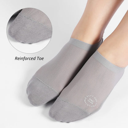 🔥6-Pair Invisible Grip Socks Pack 🧦 – Breathable Low-Cut Anti-Slip Sweat-Absorbing Design