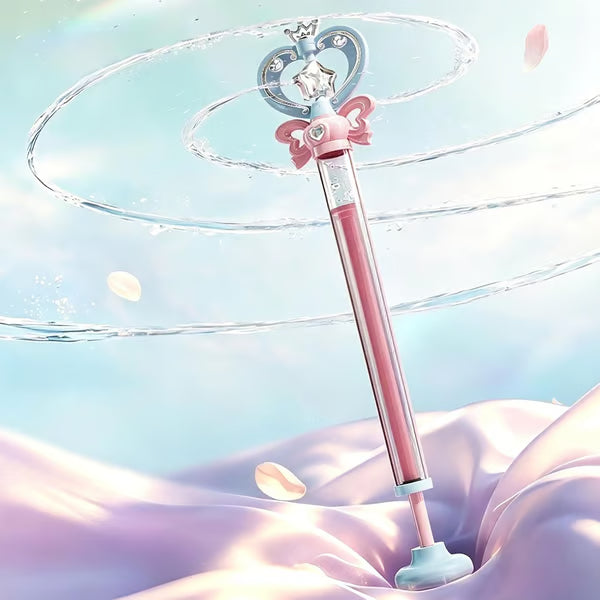 Magic Wand Water Squirter, Spinning Water Spray Toy, Pull-Out Fairy Wand Water Blaster, Funny Firework Water Sprayer for Summer Beach Pool Party Outdoor Games, for Adult