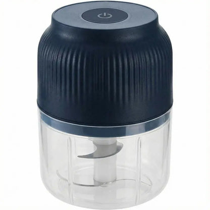 Electric Garlic Chopper, 300ML Cordless Mini Food Processor & Portable Veggie Chopper with 4 Sharp Stainless Steel Blades, One-Touch Garlic Grinder Masher for Ginger, Chili, Onion, Meat, Baby Food & Spices