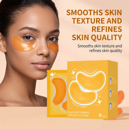 ✨Turmeric Vitamin Jelly Eye Patches🌙Daily Hydrating & Soothing Under Eye Care