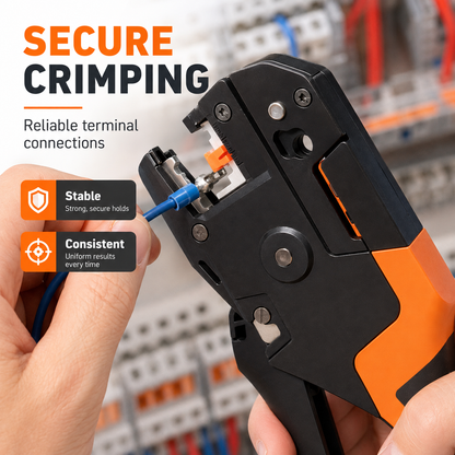 3-in-1 Automatic Wire Stripper, Cutter & Crimper – Self-Adjusting Electrical Hand Tool