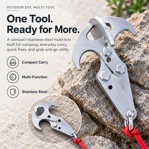 🪝 GrabPro™ 2.0 Stainless Steel Gravity Hook – Heavy-Duty Retrieval Claw Tool for Hard-to-Reach Items