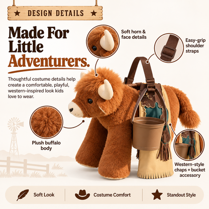 🤠 Wild West Rider™ Kids Cowboy Ride-On Costume