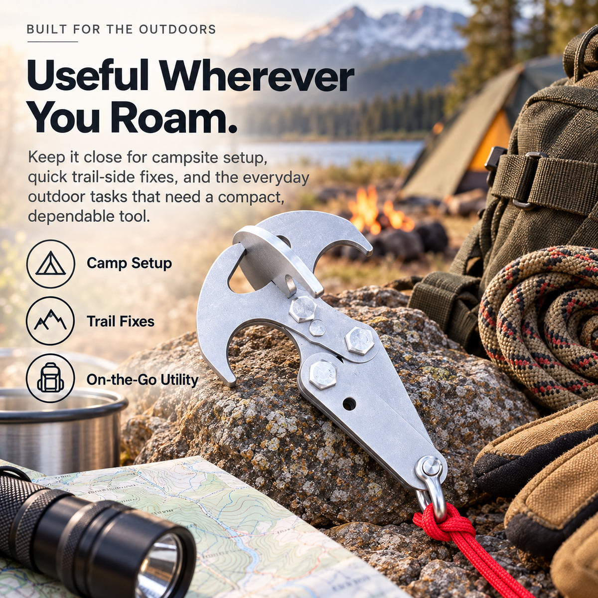🪝 GrabPro™ 2.0 Stainless Steel Gravity Hook – Heavy-Duty Retrieval Claw Tool for Hard-to-Reach Items