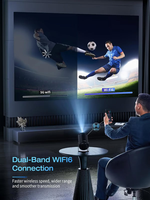 Mini Projector - 4K FHD 1080P Supported