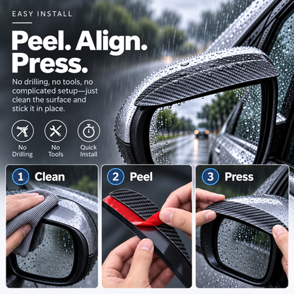 🚗 RainShield Pro™ Car Mirror Rain Visor（2pcs）