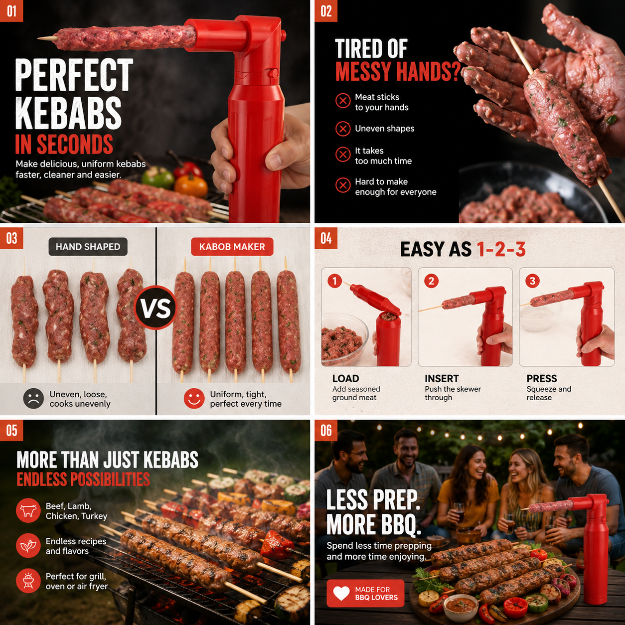 🌭 Manual Sausage Filling Machine 🍖 | Reusable Meat Stuffing Machine 🥩 | Dishwasher-Safe Sausage Stuffer for Home & Kitchen 🛠️