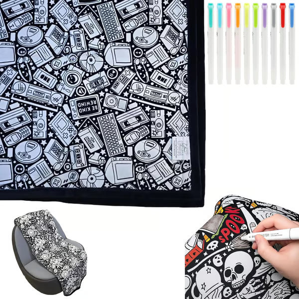 🎨DIY Coloring Blanket with Markers✨