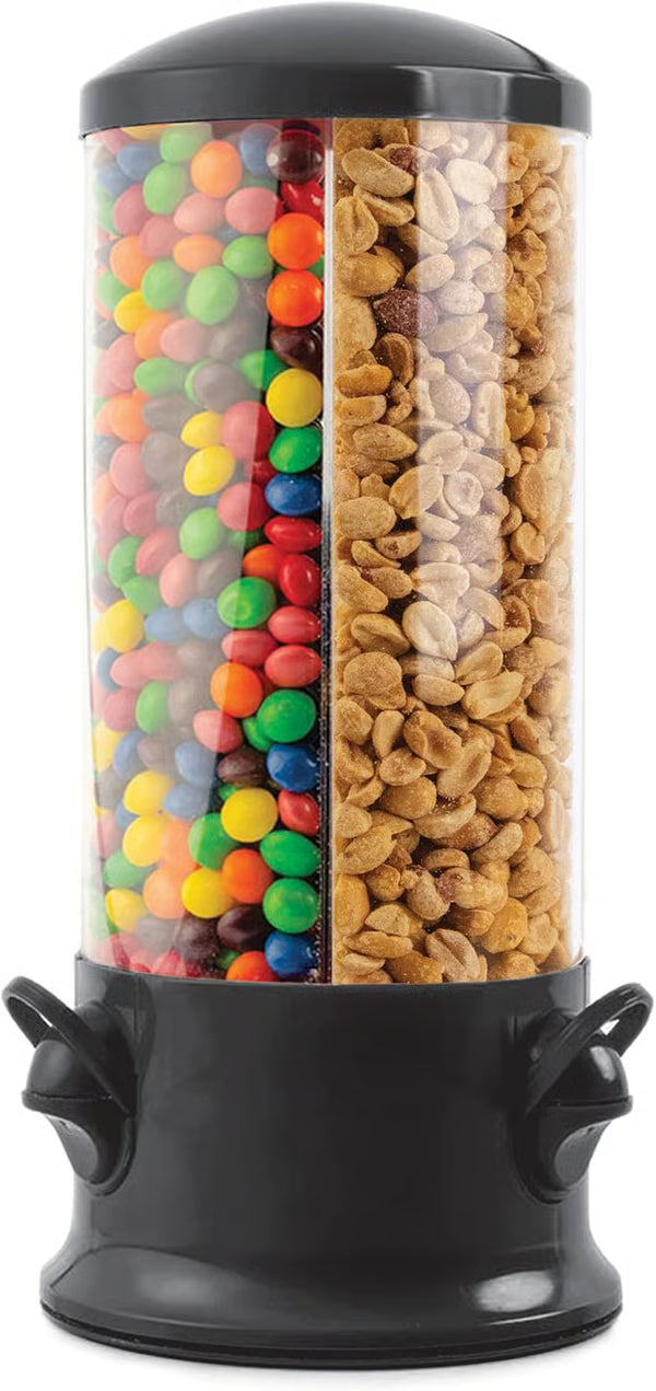 The Original Triple Candy Machine - Fun Candy & Nut Dispenser - New & Improved - 360 Degree Selection