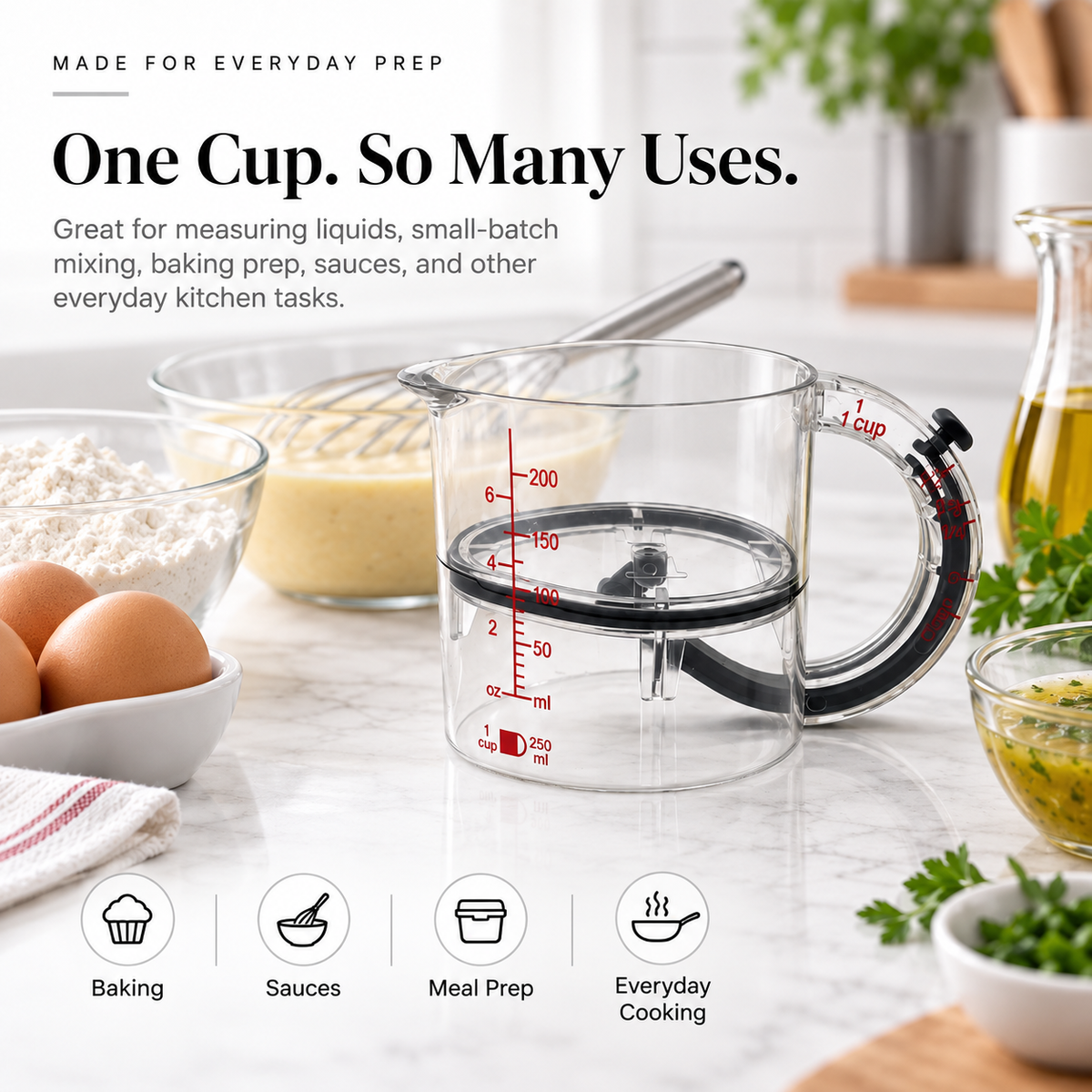 🥄 MeasureMate™ 4-in-1 Adjustable Measuring Cup – One Cup for Every Recipe
