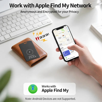 Ultra‑Slim Wallet Tracker Card｜Works with Apple Find My 📇