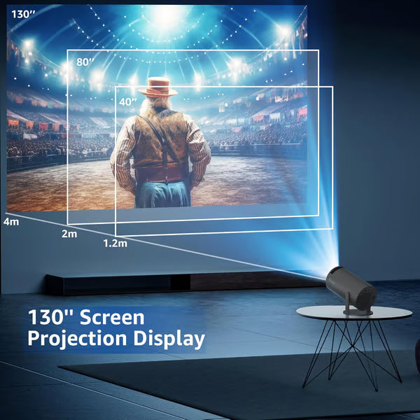 Mini Projector - 4K FHD 1080P Supported