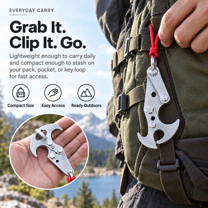 🪝 GrabPro™ 2.0 Stainless Steel Gravity Hook – Heavy-Duty Retrieval Claw Tool for Hard-to-Reach Items