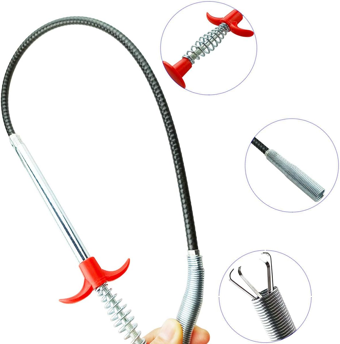 24inch Plumbing Grabber Sink Grabber Flexible Claw Pickup Tool