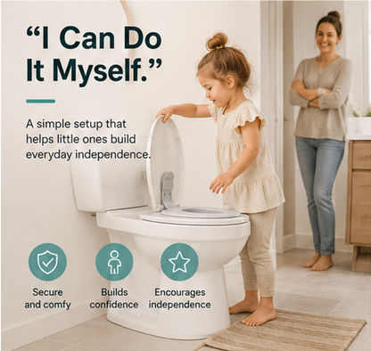 👶 LittleStep™ Smart Potty Training Seat – Fold-Down Toddler Toilet Trainer with Easy-Clean Design