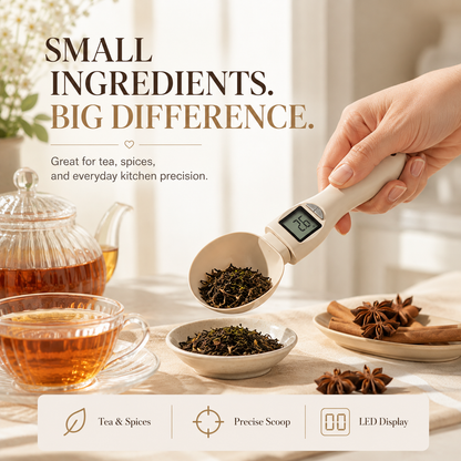 Digital Food Measuring Scoop Scale Electronic Kitchen Measuring Spoon Scale for Cooking Baking - Smart Adjustable Measure Cup for Home Cooks Bakers Chefs Pet Owners`
