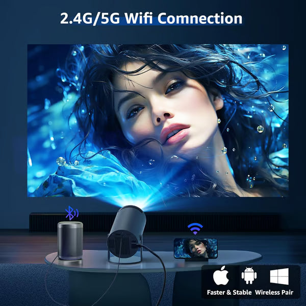 Mini Projector - 4K FHD 1080P Supported