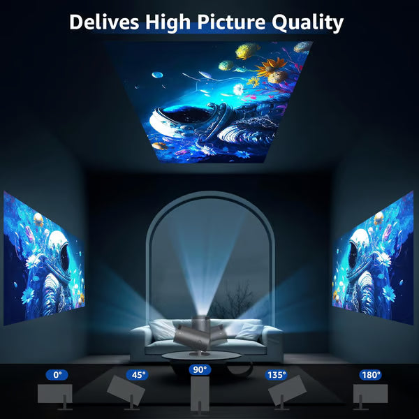 Mini Projector - 4K FHD 1080P Supported