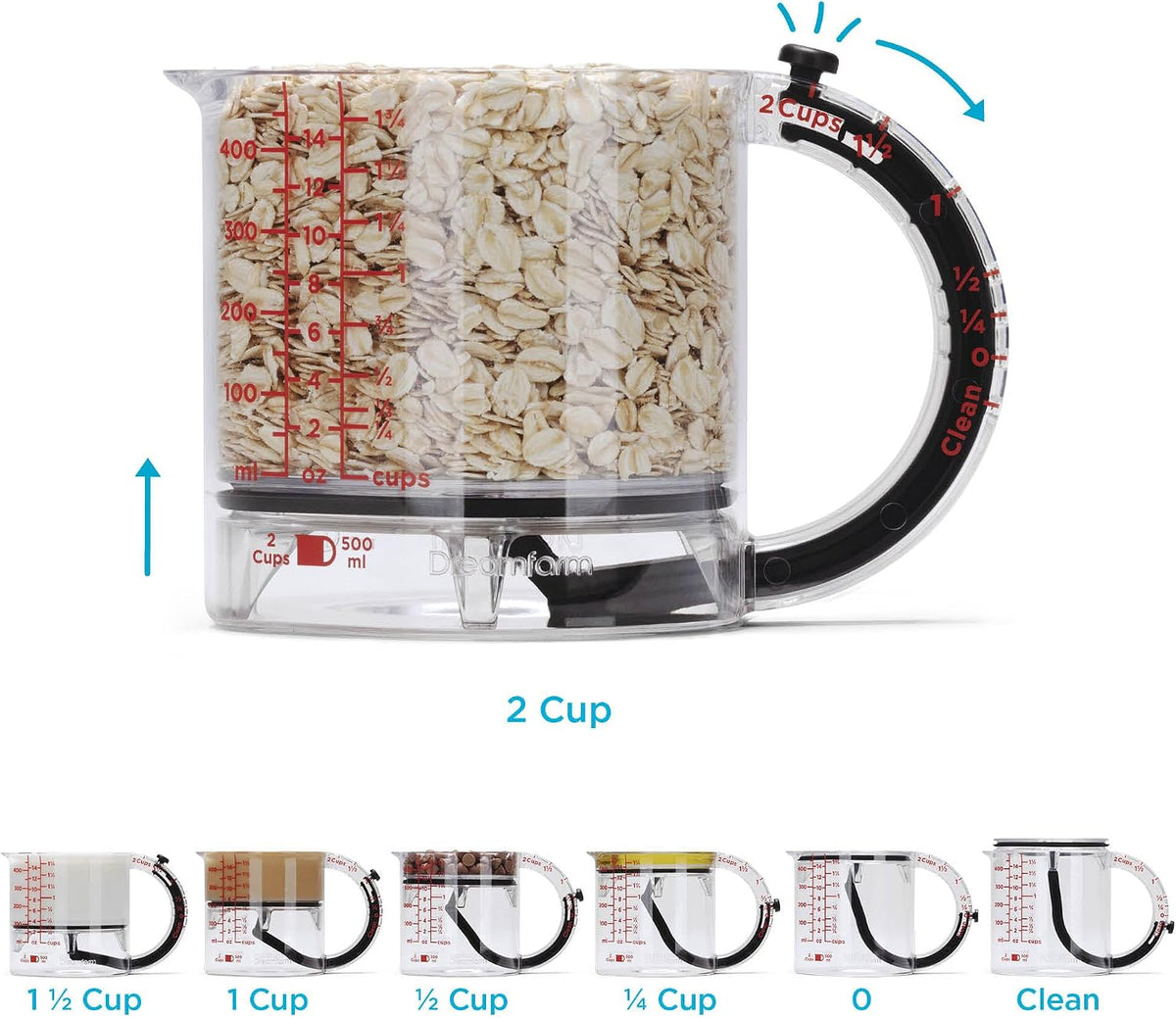Big Upcup All-in-1 Adjustable Measuring Cup