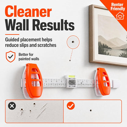 🖼️ 3-in-1 Picture Hanging Tool – Measure, Level & Position Nails 🔨