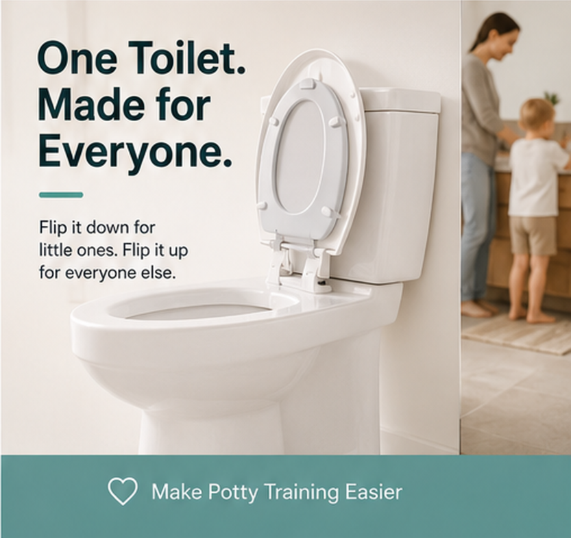 👶 LittleStep™ Smart Potty Training Seat – Fold-Down Toddler Toilet Trainer with Easy-Clean Design