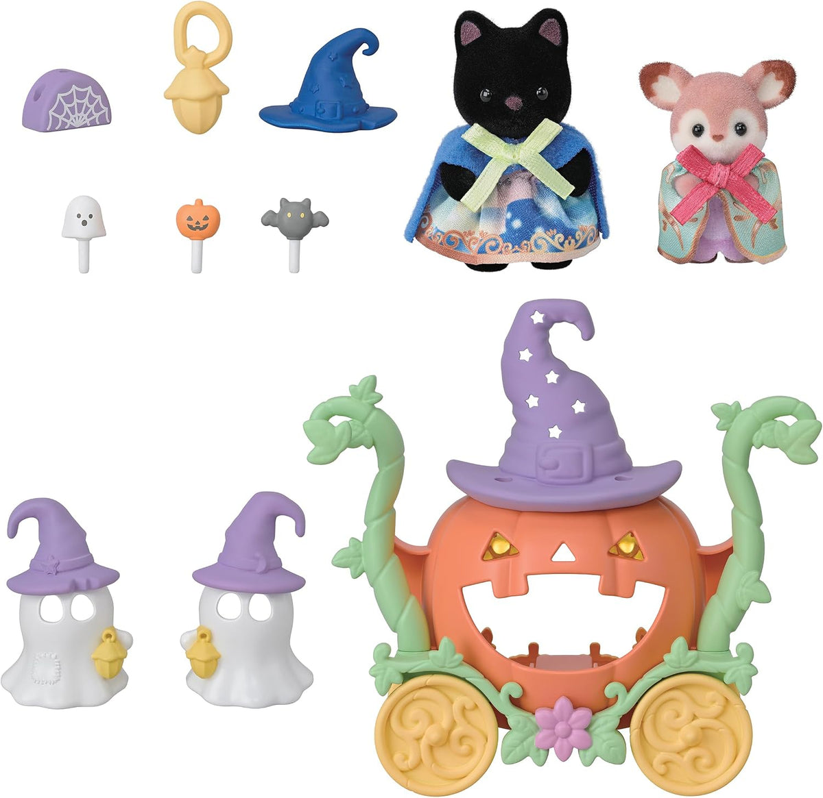 Pumpkin Carriage Playset - Dollhouse Playsets