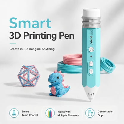 3D Pen Set for Kids, Low Heat Child-Safe 3D Pen with USB, 10 Rolls 50cm PCL Filament Refills, PLA Filament Bundle, Includes Stencil Book & Guide, STEM Arts Crafts Birthday Present for Ages 6+