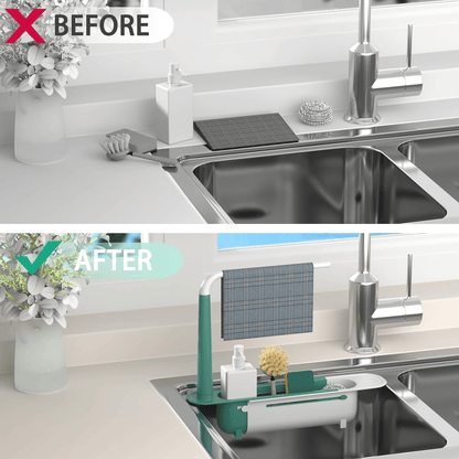 Telescopic Sink Storage Rack✨