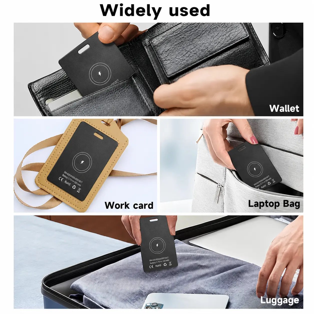 Ultra‑Slim Wallet Tracker Card｜Works with Apple Find My 📇