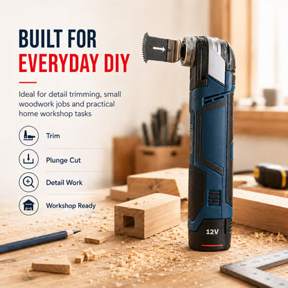 🔧 12V Cordless Precision Multi-Tool – Compact DIY Cutting Tool
