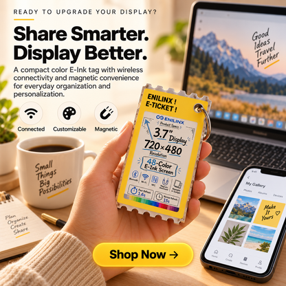🖼️PixelShow™ Customizable E-Paper Display – Create, Customize & Stand Out