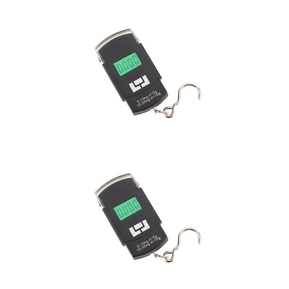 Two digital portable luggage and fishing hanging scales