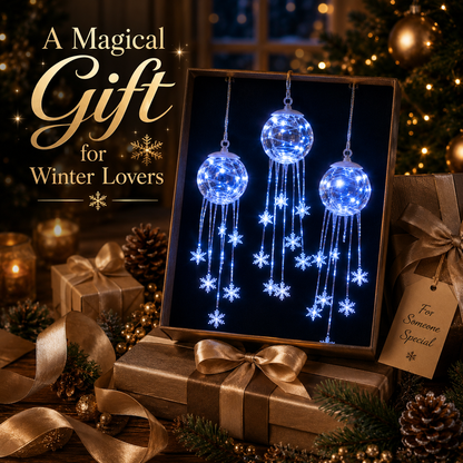 ❄️Winter Magic Snowflake Cascade™ – LED Hanging Christmas Ornament