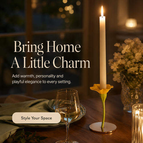 🌸 BloomLuxe™ – Enchanted Flower Candle Holder
