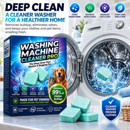 Washing machine cleaner for drum and washer maintenance