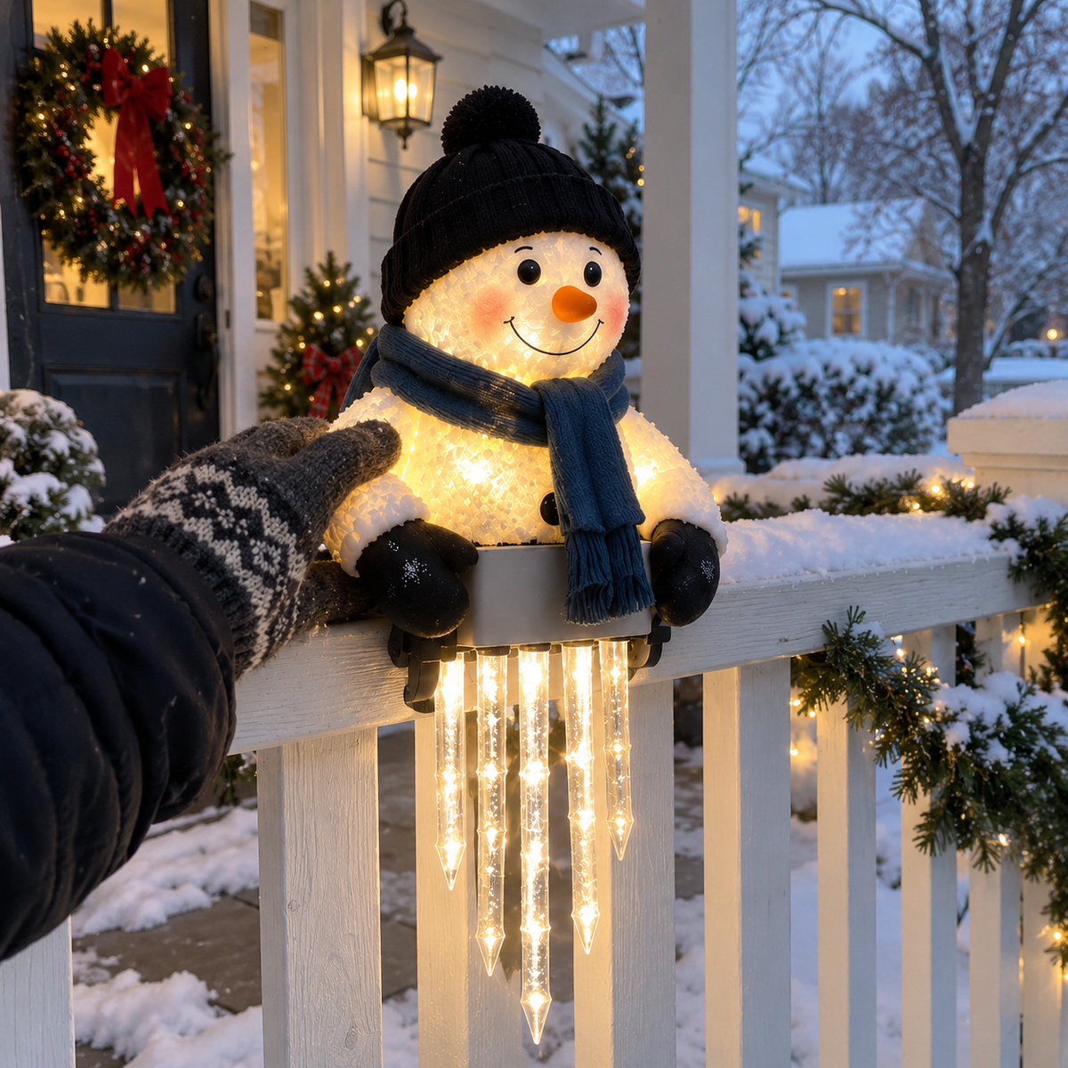 WinterGlow snowman winter holiday light decoration