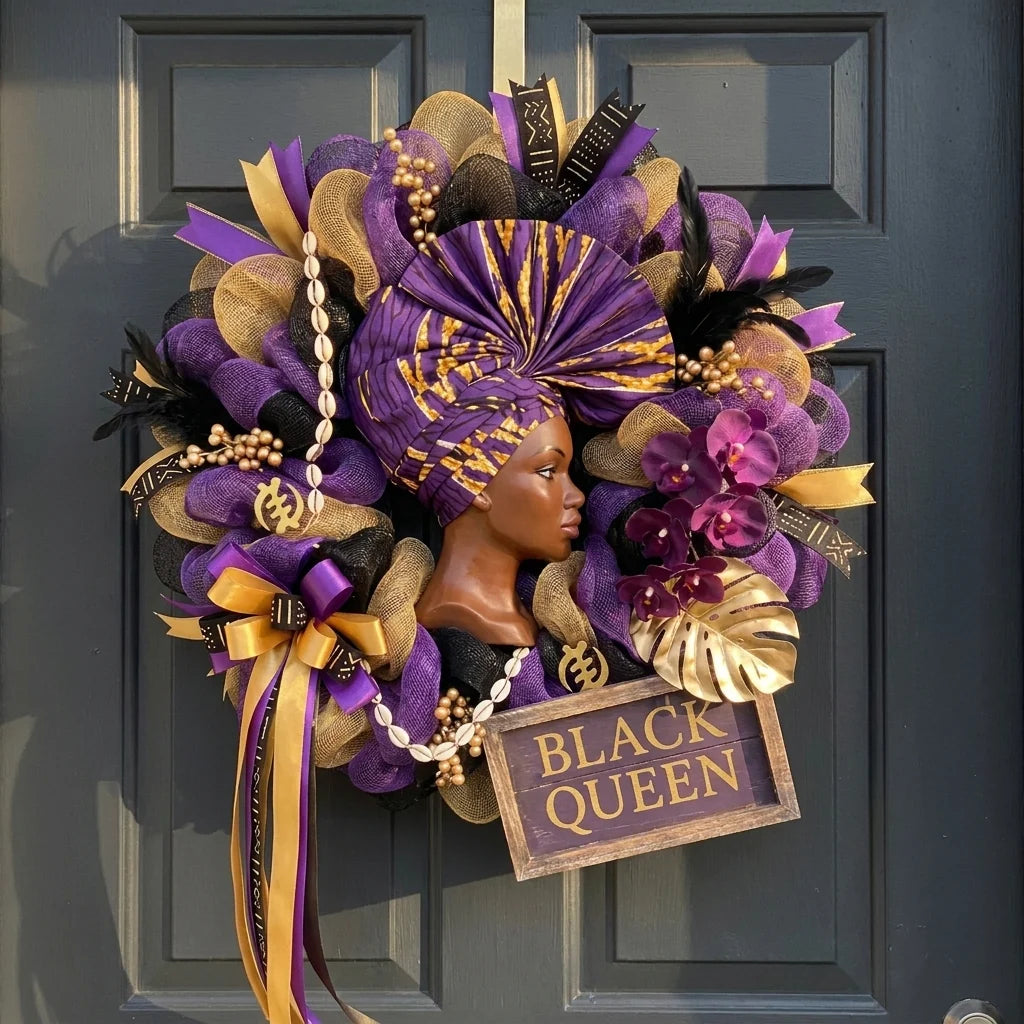 Handmade Black Culture Wreath