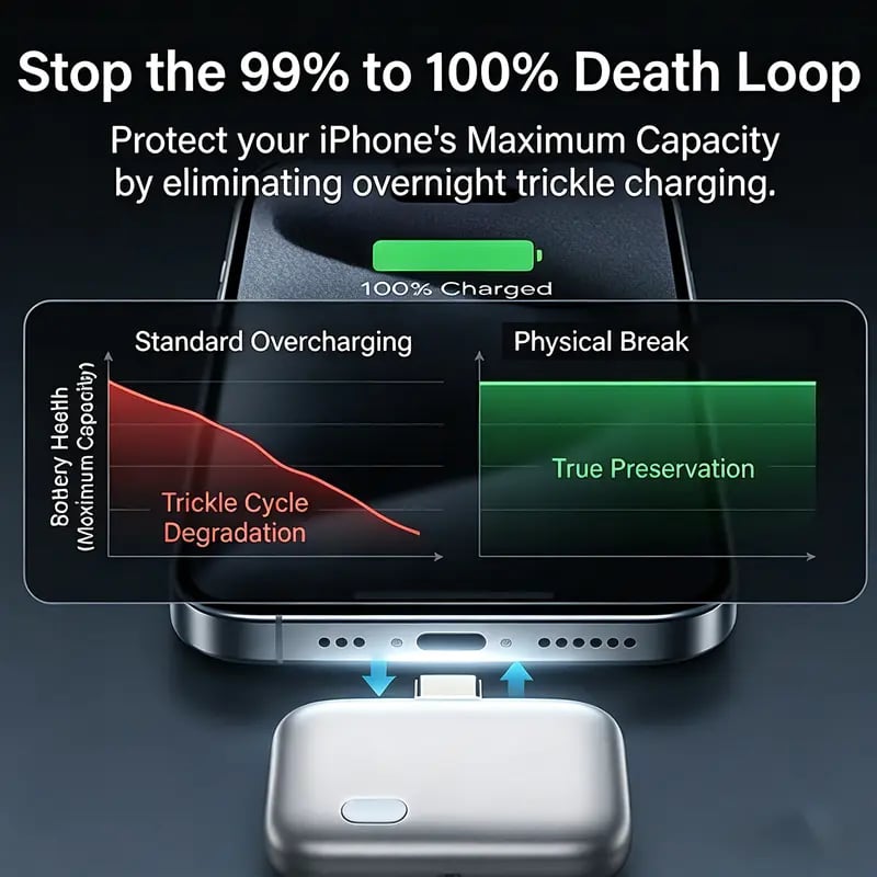 Smart auto-disconnect adapter after full charge