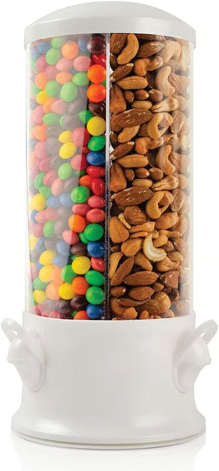 The Original Triple Candy Machine - Fun Candy & Nut Dispenser - New & Improved - 360 Degree Selection