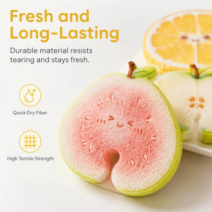 🔥LAST DAY SALE 49% OFF- 🥗✨Cute fruit-shaped dishwashing sponge brush🧴🍲