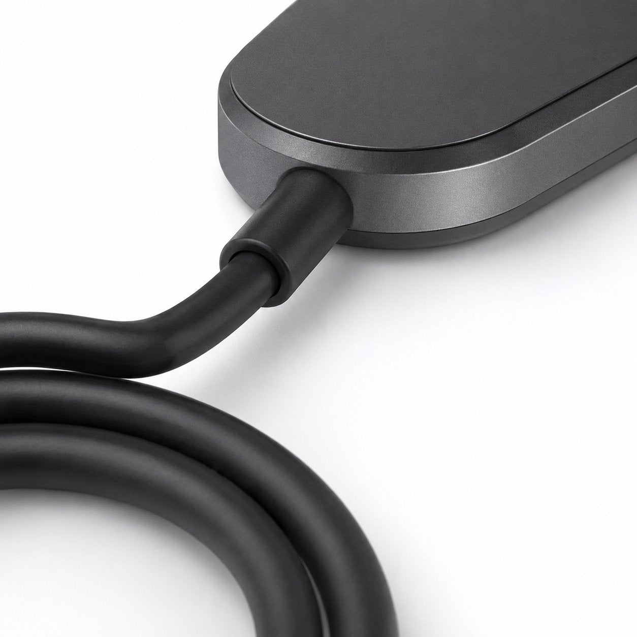 Close-up of wireless display transmitter and receiver hardware