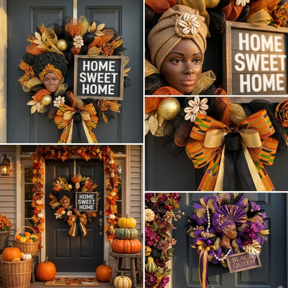 Handmade Black Culture Wreath