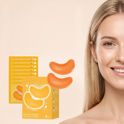 ✨Turmeric Vitamin Jelly Eye Patches🌙Daily Hydrating & Soothing Under Eye Care